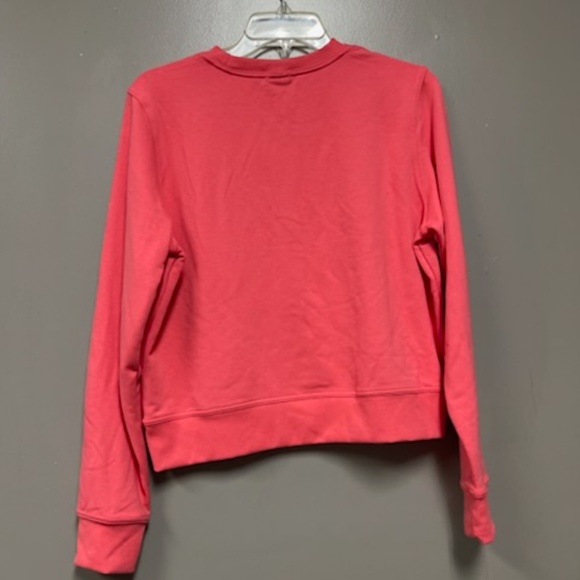 Nike Womens 2 Pc Training Outfit - Pink Sweatshirt with Dri-Fit Black Leggings M - Picture 2 of 5